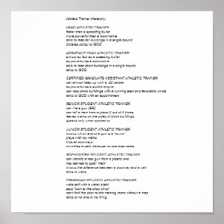 Hierarki för idrottslärare poster