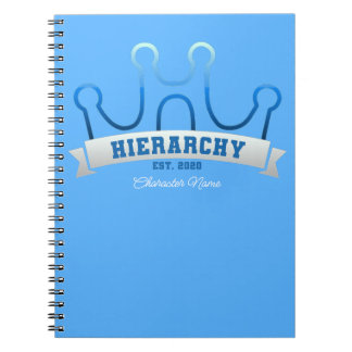 Hierarkiets Logotyp Banner W/ Namn Anteckningsbok
