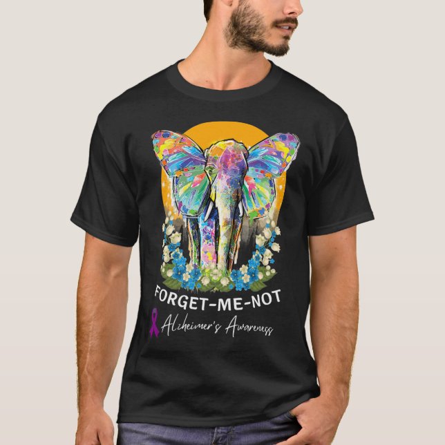 Hierheimer Elephant Glöm mig - inte Heimerheimers T Shirt (Framsida)