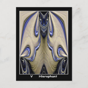Hierofant Tarot Card Vykort