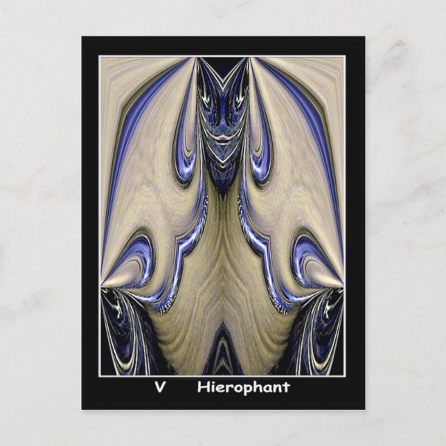Hierofant Tarot Card Vykort (Framsida)