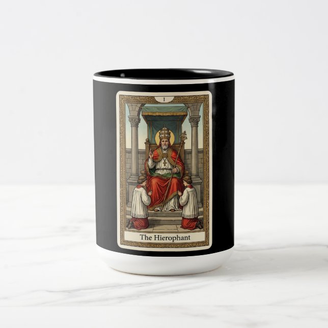 Hierofanten Tarot Två-Tonad Mugg (Center)