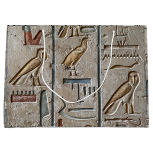 Hieroglyf Forntida Egypten Språk Ingraverad Text