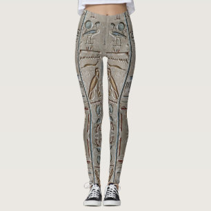 Hieroglyf Forntida Egypten Språk Inskriven Text Leggings