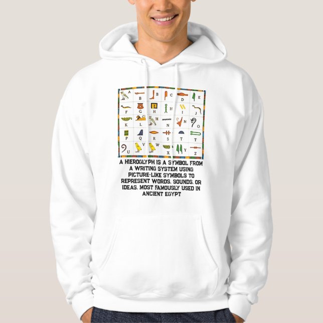 hieroglyf hoodie (Framsida)