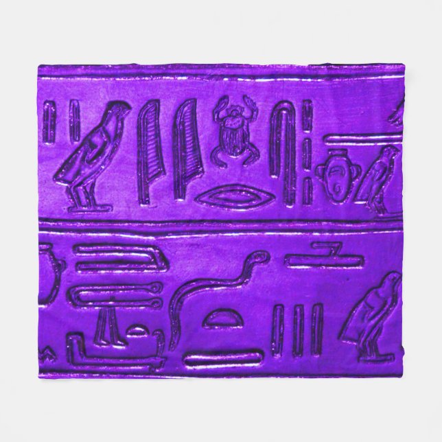 Hieroglyfer20141049 Fleecefilt (Framsidan (Horisontell))