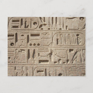 Hieroglyfer vykort