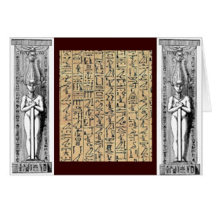 Hieroglyfi Hälsningskort