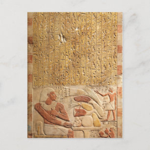 Hieroglyfi i den antika Egyptenen mitten Vykort