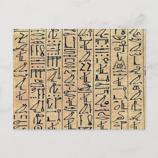 Hieroglyfi Vykort (Framsida)