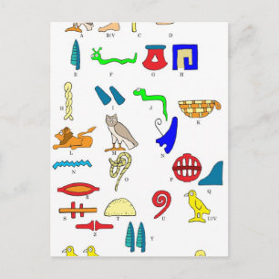 Hieroglyfi Vykort