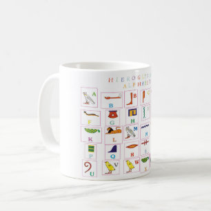 Hieroglyfisk alfabet Mugg