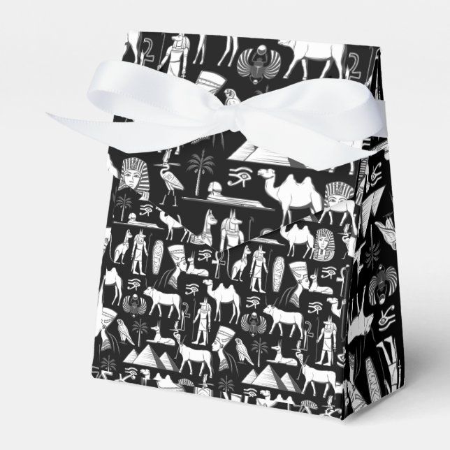 Hieroglyfisk Egypten Mönster Presentaskar (Framsidan Sidan)