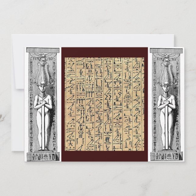Hieroglyfisk inbjudan (Framsida)