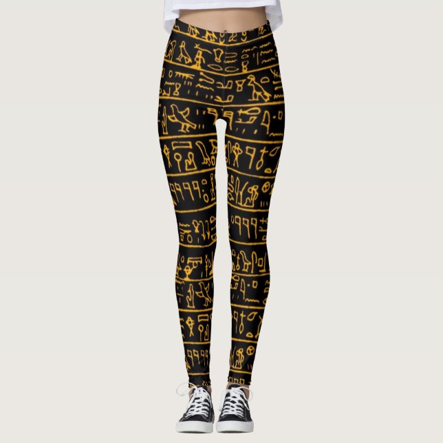 Hieroglyfiska symboler leggings (Framsida)