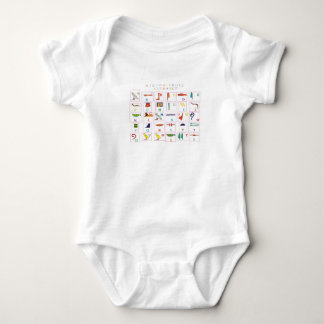 Hieroglyfiskt alfabet t shirt