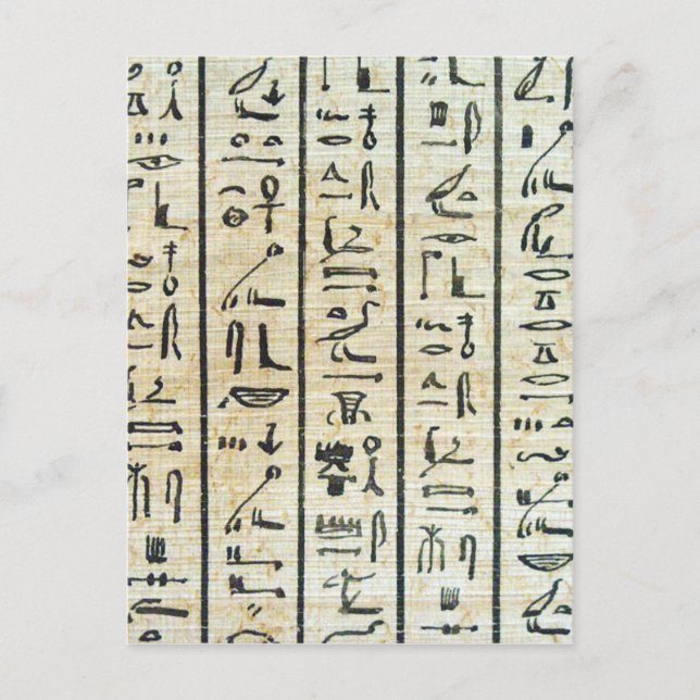 Hieroglyph Vykort (Framsida)