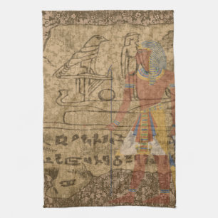 Hieroglyphic egyptier kökshandduk