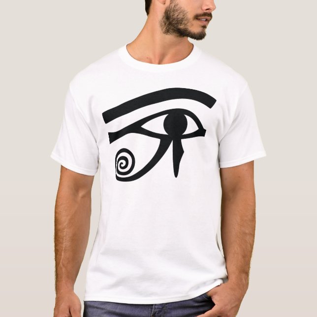 Hieroglyphic öga av Horus T-shirt (Framsida)