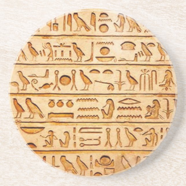 hieroglyphics hieroglifos underlägg sandsten (Framsidan)