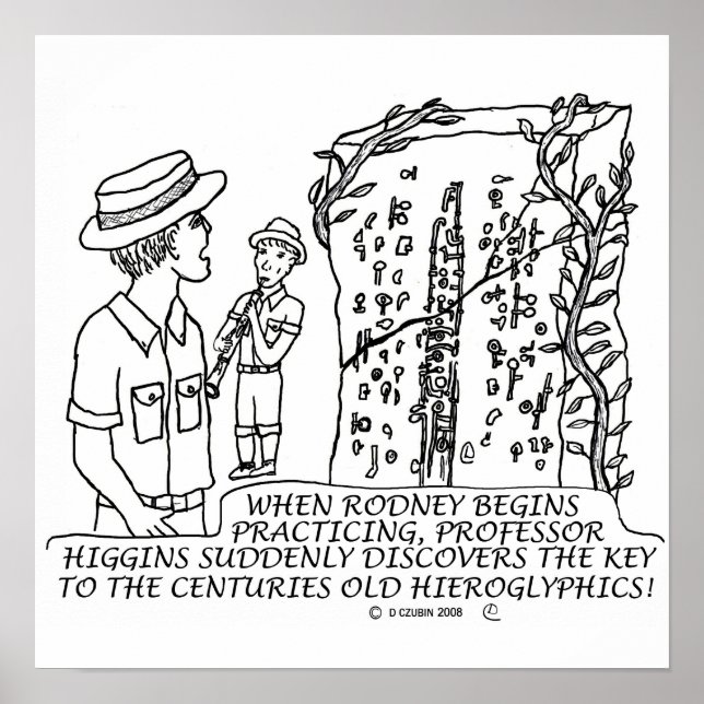 Hieroglyphics White Poster (Framsidan)