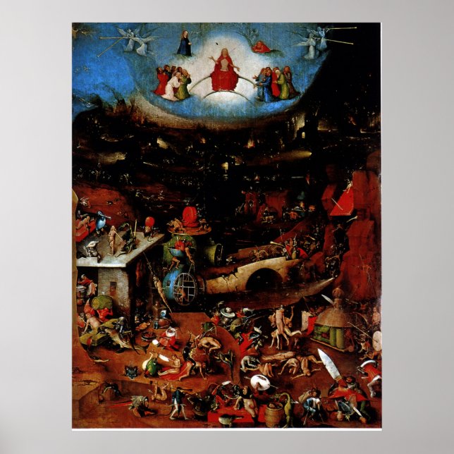 Hieronymous Bosch är den sista domen Poster (Framsidan)