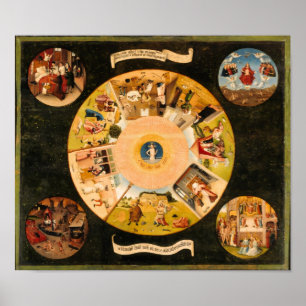 Hieronymous Bosch: Bord i de dödliga synderna Poster