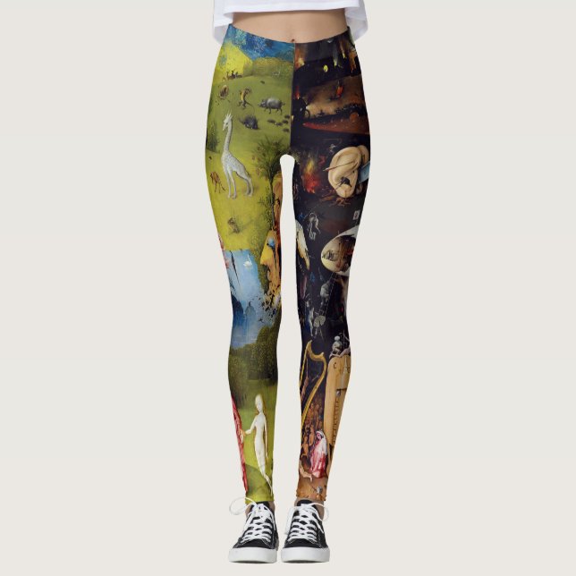 Hieronymous Bosch Heaven och helvetet Leggings (Framsida)