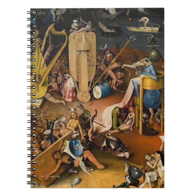 Hieronymus Bosch-helvetets trädgård Anteckningsbok (Framsidan)