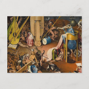 Hieronymus Bosch-helvetets trädgård Vykort