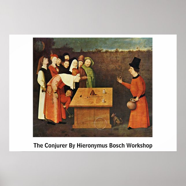 Hieronymus Bosch konjurer Poster (Framsidan)