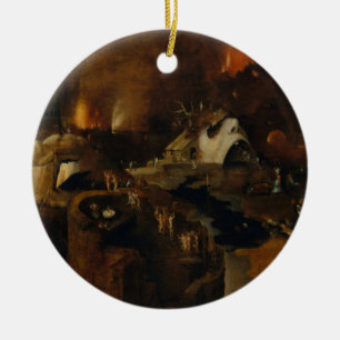 Hieronymus Bosch - Kristus härkomst in i helvetet Julgransprydnad Keramik