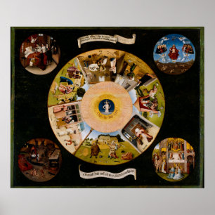 Hieronymus Bosch sars sju döda Poster