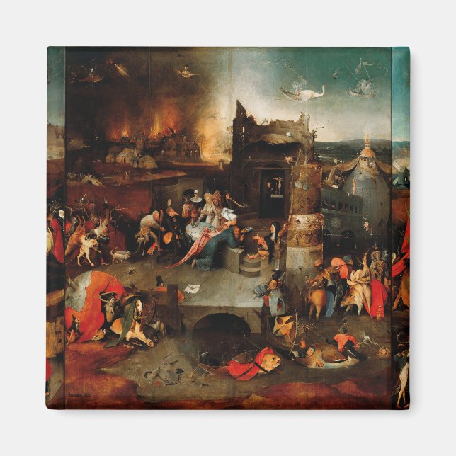 Hieronymus Bosch - Temptation of Saint Anthony Magnet (Framsidan)