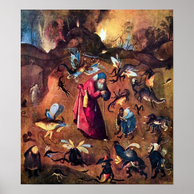 Hieronymus Bosch-Temptation of St. Anthony Poster (Framsidan)
