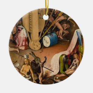 Hieronymus Bosch-The Garden of Helvetet Julgransprydnad Keramik