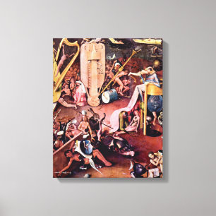 Hieronymus Bosch - trädgården av helvete, Canvastryck