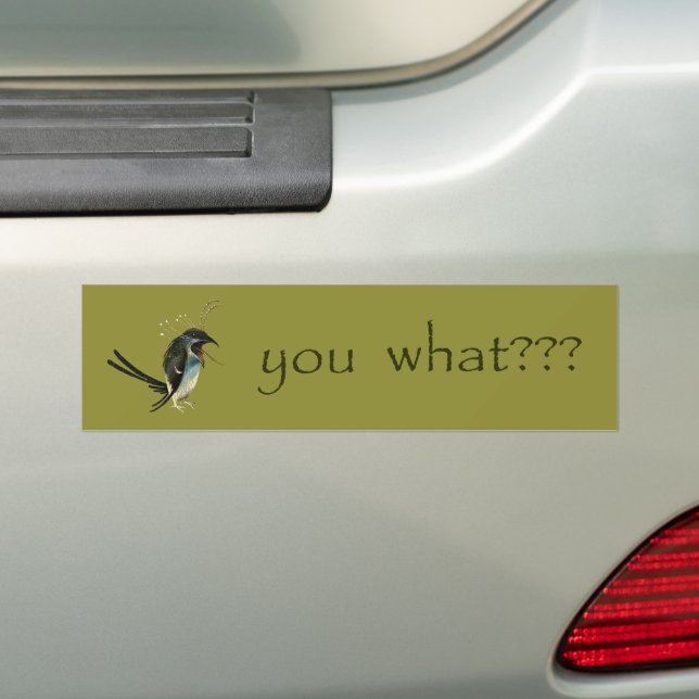 Hieronymus Bosch's Bird Bumper Sticker Bildekal (På Bil)