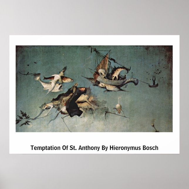 Hieronymus Boschs frestelse mot St. Anthony Poster (Framsidan)