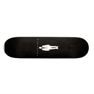 Hierosonic bödeldäck (svarten) skateboard bräda 19,5 cm