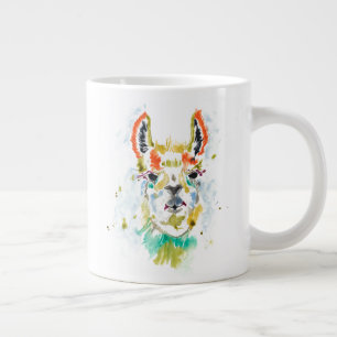 Hifi Llama - Porträtt Jumbo Mugg