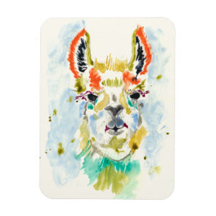 Hifi Llama - Porträtt Magnet