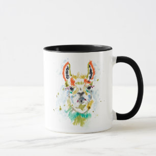 Hifi Llama - Porträtt Mugg