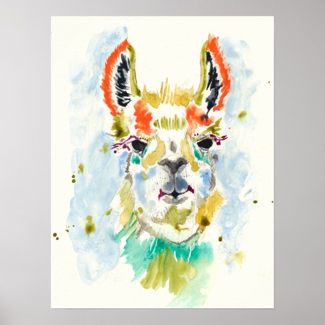 Hifi Llama - Porträtt Poster (Framsidan)