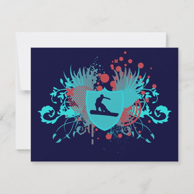 hifi snowboarder inbjudningar (Framsida)