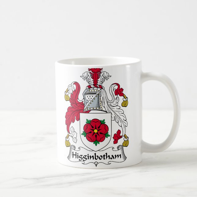 Higginbotham familjvapensköld kaffemugg (Höger)