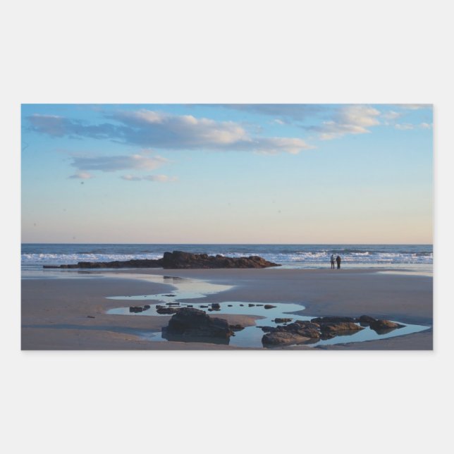 Higgins Beach Stickers Rektangulärt Klistermärke (Framsida)