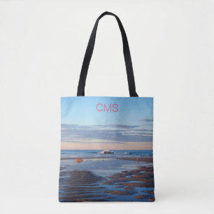 Higgins Beach Zen Ocean Sunrise Rosa Namn Tygkasse