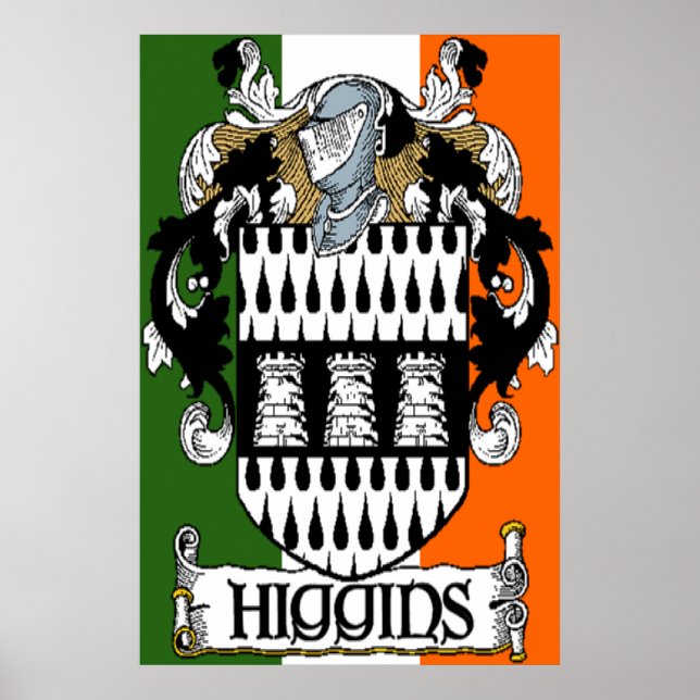 Higgins Jackar Arm Irish Flagga Print Poster (Framsidan)