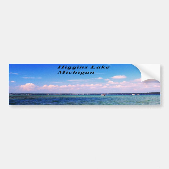 Higgins Lake Michigan Bildekal (Framsidan)